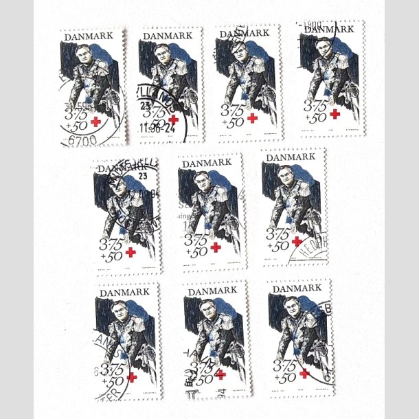 FRIM�RKER DANMARK | 1994 - AFA 1069 - Prins Henrik 60 �r. - 3,75 Kr. + 50 �re x 10 - P�nt Stemplet
