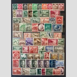 FRIMRKER TYSK RIGE  | Lot p 2 hele sider med mange kun postfriske mrker - Postfrisk  