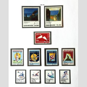 FRIM�RKER DANMARK | 1995-96 - AFA 1096 mv. - Flere komplette s�t mv. - Flot Stemplet 