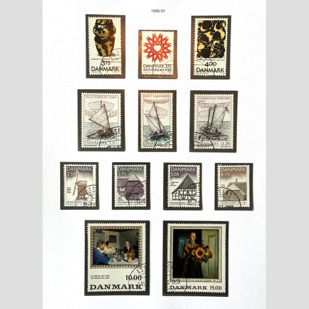 FRIM�RKER DANMARK | 1996-97 - AFA 1119 mv. - Flere komplette s�t mv. - Flot Stemplet 