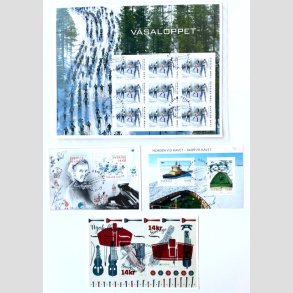 FRIMRKER SVERIGE | 2014 - Miniark - 4 stk. forskellige fra rgangen - Flot stemplet