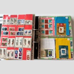 FRIM�RKER SOVJET/CCCP/USSR  | Stor hjemmelavet samling i meget tykt ringbind - Rigtig mange m�rker (Se udsnit) 