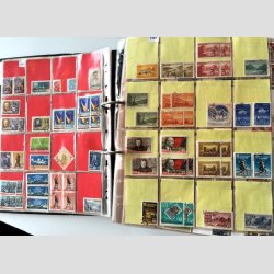 FRIM�RKER SOVJET/CCCP/USSR  | Stor hjemmelavet samling i meget tykt ringbind - Rigtig mange m�rker (Se udsnit) 