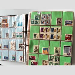 FRIM�RKER SOVJET/CCCP/USSR  | Stor hjemmelavet samling i meget tykt ringbind - Rigtig mange m�rker (Se udsnit) 