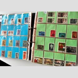 FRIM�RKER SOVJET/CCCP/USSR  | Stor hjemmelavet samling i meget tykt ringbind - Rigtig mange m�rker (Se udsnit) 