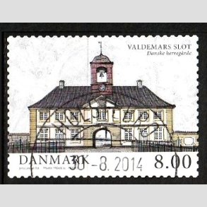 FRIM�RKER DANMARK | 2013 - AFA 1739 - Danske herreg�rde II - 8,00 Kr. Valdemars slot - Lux Stemplet