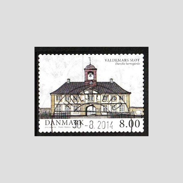 FRIM�RKER DANMARK | 2013 - AFA 1739 - Danske herreg�rde II - 8,00 Kr. Valdemars slot - Lux Stemplet