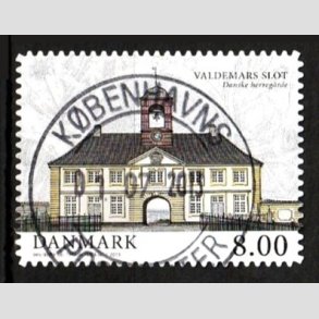 FRIM�RKER DANMARK | 2013 - AFA 1739a - Danske herreg�rde II - 8,00 Kr. Valdemars slot - Lux Stemplet