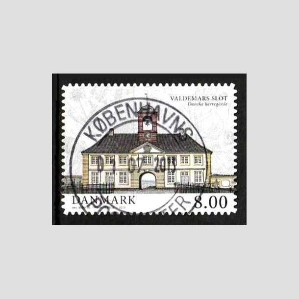 FRIM�RKER DANMARK | 2013 - AFA 1739a - Danske herreg�rde II - 8,00 Kr. Valdemars slot - Lux Stemplet