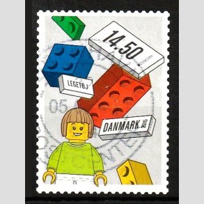 FRIM�RKER DANMARK | 2015 - AFA 1806 - LEGO-klodser - 14,50 Kr. flerfarvet - P�nt Stemplet 