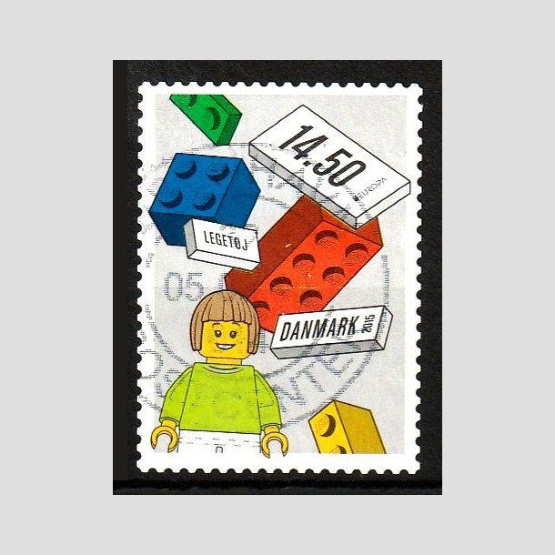 FRIM�RKER DANMARK | 2015 - AFA 1806 - LEGO-klodser - 14,50 Kr. flerfarvet - P�nt Stemplet 