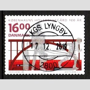 FRIM�RKER DANMARK | 2011 - AFA 1678A - KBH Hovedbaneg�rd 100 �r - 16,00 Kr. - Lux Stemplet Kgs. Lyngby