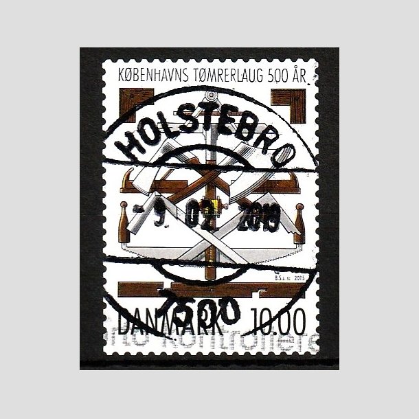 FRIM�RKER DANMARK | 2015 - AFA 1834 - K�benhavns T�mrelaug 500 �r - 10,00 Kr. - Lux Stemplet