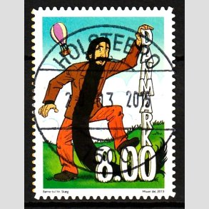 FRIM�RKER DANMARK | 2013 - AFA 1736a - B�rne-TV - 8,00 Kr. flerfarvet - Pragt Stemplet Holstebro