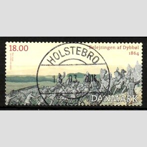 FRIM�RKER DANMARK | 2014 - AFA 1771 - Dybb�l 1864 - 18,00 Kr. flerfarvet - Lux Stemplet