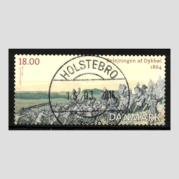 FRIM�RKER DANMARK | 2014 - AFA 1771 - Dybb�l 1864 - 18,00 Kr. flerfarvet - Lux Stemplet