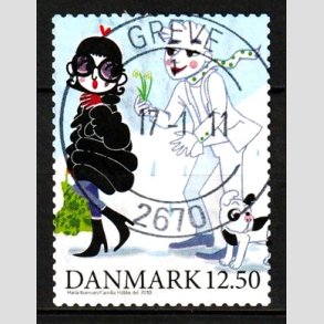 FRIM�RKER DANMARK | 2010 - AFA 1639E - Vintereventyr - 12,50 Kr. flerfarvet - Pragt Stemplet Greve