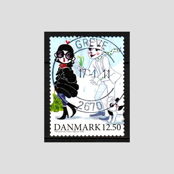 FRIM�RKER DANMARK | 2010 - AFA 1639E - Vintereventyr - 12,50 Kr. flerfarvet - Pragt Stemplet Greve