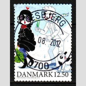 FRIM�RKER DANMARK | 2010 - AFA 1639E - Vintereventyr - 12,50 Kr. flerfarvet - Pragt Stemplet Esbjerg