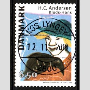FRIM�RKER DANMARK | 2014 - AFA 1788 - H.C. Andersen - 6,50 Kr. Klods-Hans - Lux Stemplet