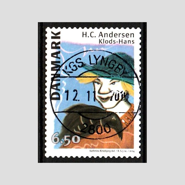 FRIM�RKER DANMARK | 2014 - AFA 1788 - H.C. Andersen - 6,50 Kr. Klods-Hans - Lux Stemplet