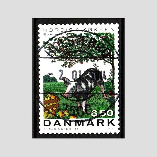 FRIM�RKER DANMARK | 2013 - AFA 1764 - Nordisk k�kken - 6,50 Kr. - Pragt Stemplet Holstebro