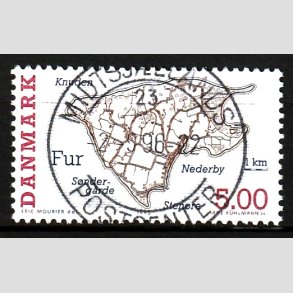 FRIM�RKER DANMARK | 1995 - AFA 1088 - Dansk sm��er - 5,00 Kr. flerfarvet - Pragt Stemplet 
