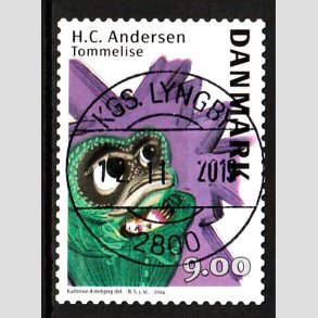 FRIM�RKER DANMARK | 2014 - AFA 1789 - H.C. Andersen - 9,00 Kr. Tommelise - Lux Stemplet