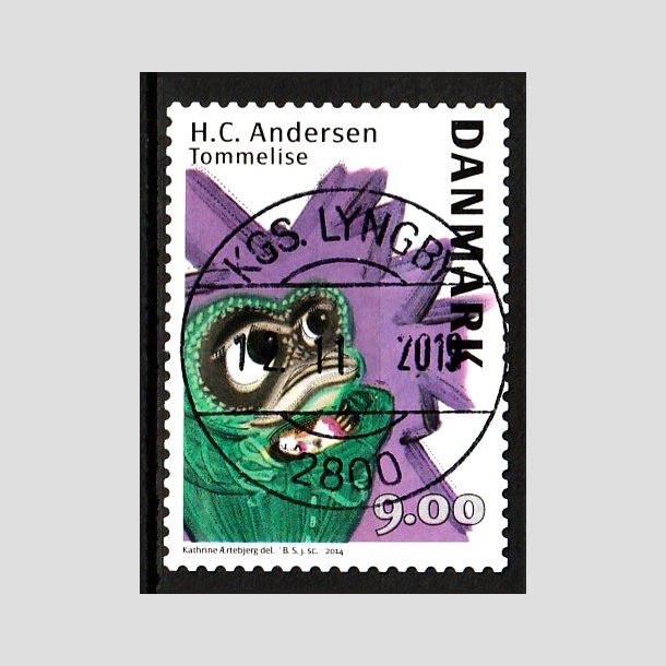 FRIM�RKER DANMARK | 2014 - AFA 1789 - H.C. Andersen - 9,00 Kr. Tommelise - Lux Stemplet