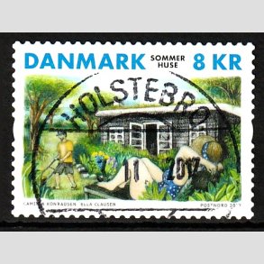 FRIM�RKER DANMARK | 2017 - AFA 1915 - Sommerhuse - 8,00 kr. - Pragt Stemplet 