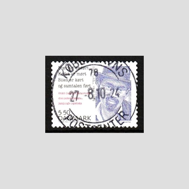 FRIM�RKER DANMARK | 2010 - AFA 1632E - Store danskere 3. - 5,50 Kr. Dan Turell - Pragt Stemplet 