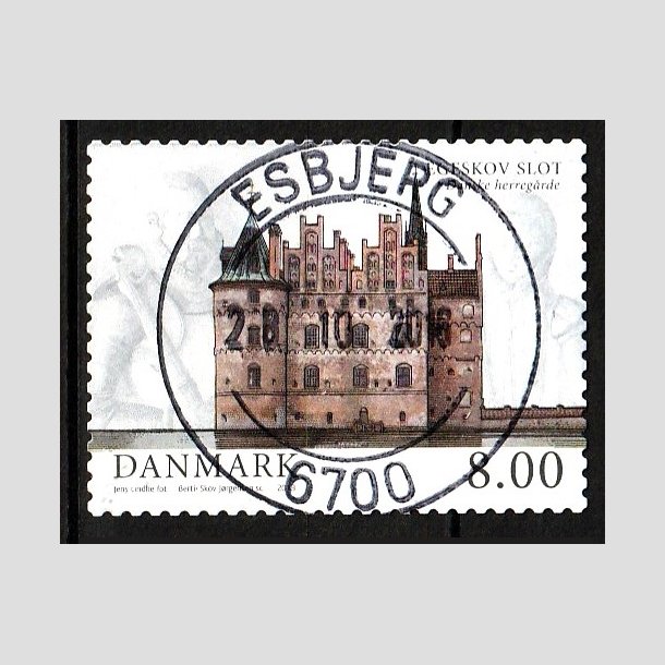 FRIM�RKER DANMARK | 2013 - AFA 1738 - Danske herreg�rde II - 8,00 kr. Egeskov slot - Lux Stemplet