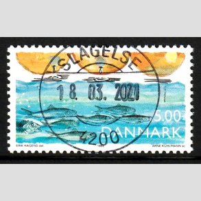 FRIM�RKER DANMARK | 1992 - AFA 1021 - Natur, Milj� og udvikling - 5,00 Kr. flerfarvet - Lux Stemplet Slagelse