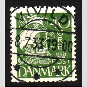FRIM�RKER DANMARK | 1927 - AFA 174 - Karavel 40 �re gr�n - Lux Stemplet Vivild