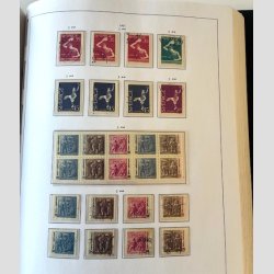 FRIM�RKER SVERIGE | P�n grundsamling i 3 stk. flotte Stender album med sider frem til �r. 2010