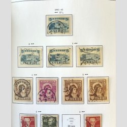 FRIM�RKER SVERIGE | P�n grundsamling i 3 stk. flotte Stender album med sider frem til �r. 2010