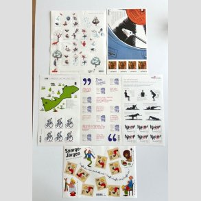 FRIMRKER DANMARK | TEMA-ARK - lot med 6 stk. forskellige - Postfrisk