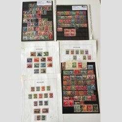 FRIM�RKER TYSK RIGE  | Fint lot p� plancher og sider, nogle med p�ne stempler.  