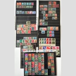 FRIM�RKER TYSK RIGE  | Fint lot p� plancher og sider, nogle med p�ne stempler.  