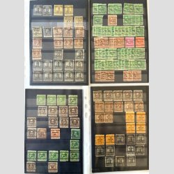 FRIM�RKER USA | Samling �ldre PRECANCLED m�rker p� 16 sider. (Trykvarianter mv.?)  