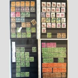 FRIM�RKER USA | Samling �ldre PRECANCLED m�rker p� 15 sider. (Trykvarianter mv.?)  