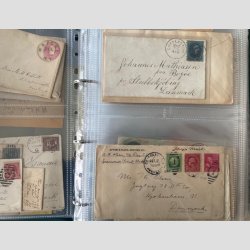 FRIMRKER USA | Flot samling af kun ldre breve med mange tidlige forsendelser.  