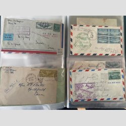 FRIMRKER USA | Flot samling af kun ldre breve med mange tidlige forsendelser.  