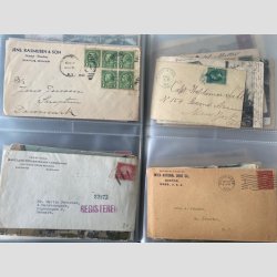 FRIMRKER USA | Flot samling af kun ldre breve med mange tidlige forsendelser.  
