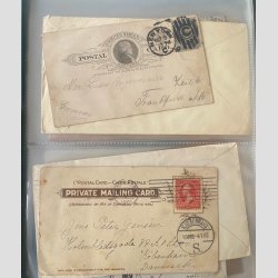 FRIMRKER USA | Flot samling af kun ldre breve med mange tidlige forsendelser.  