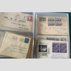 FRIMRKER USA | Flot samling af kun ldre breve med mange tidlige forsendelser.  