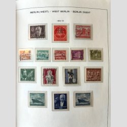 FRIM�RKER TYSKLAND/BERLIN VEST.  | Fin samling i flot Kabe album + lidt bedre ekstra dubletter (se fotoudsnit) 