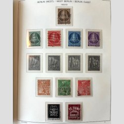 FRIM�RKER TYSKLAND/BERLIN VEST.  | Fin samling i flot Kabe album + lidt bedre ekstra dubletter (se fotoudsnit) 