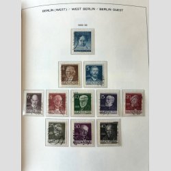 FRIM�RKER TYSKLAND/BERLIN VEST.  | Fin samling i flot Kabe album + lidt bedre ekstra dubletter (se fotoudsnit) 