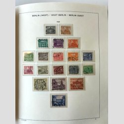 FRIM�RKER TYSKLAND/BERLIN VEST.  | Fin samling i flot Kabe album + lidt bedre ekstra dubletter (se fotoudsnit) 